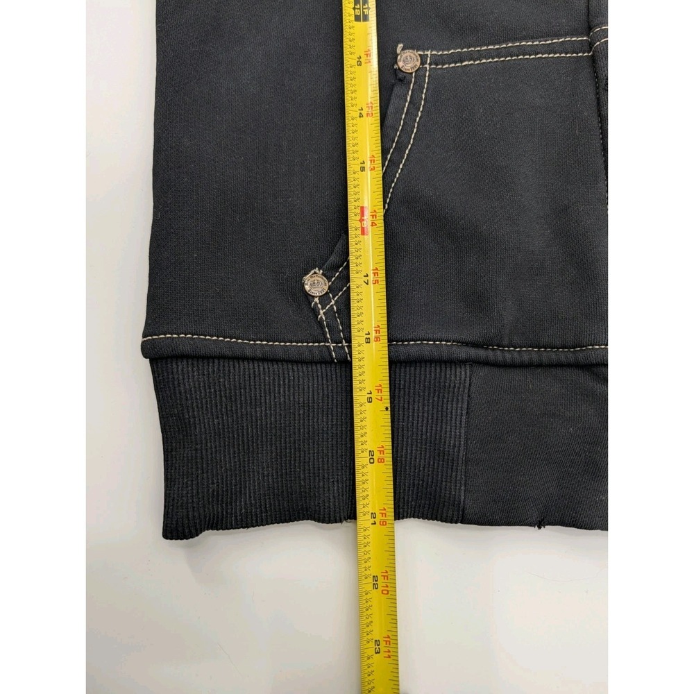 Y2K Limited Miss Me Le lotus Bleu Embroidered Distressed Skull Full Zip Hoodie M - Picture 13 of 14